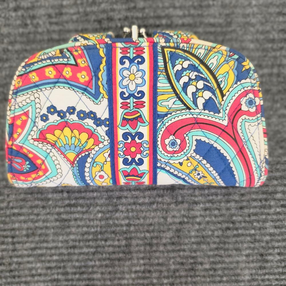 Vera Bradley Marina Paisley Kiss 'n Snap Folding Clutch Wallet - Picture 2 of 10